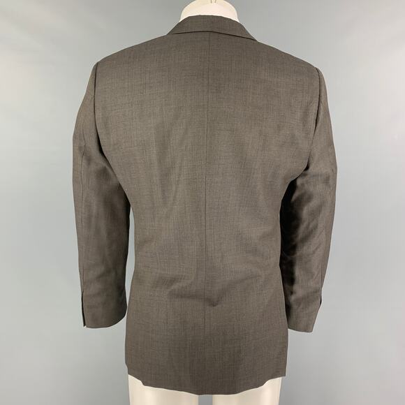 CALVIN KLEIN COLLECTION Size 36 Grey Wool Notch Lapel Sport Coat - Picture 3 of 6